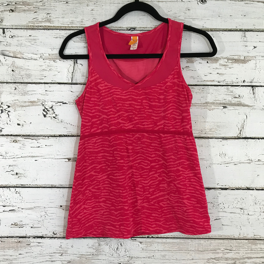 Lucy Pink Printed Sleeveless Tank